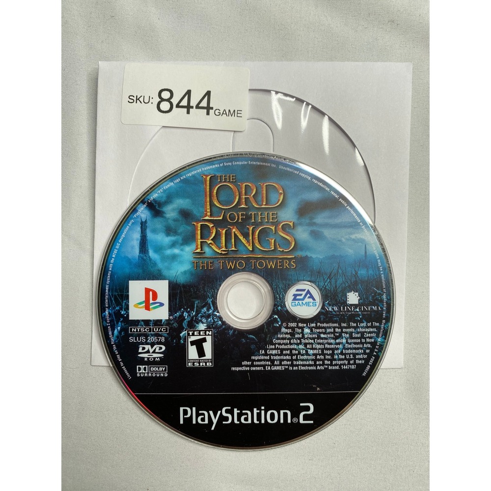 Lord of the Rings The Two Towers Sony PlayStation 2